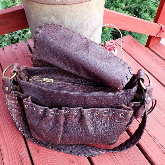 KOOBA BROWN LEATHER SHOULDER BAG - Picture 8 of 14
